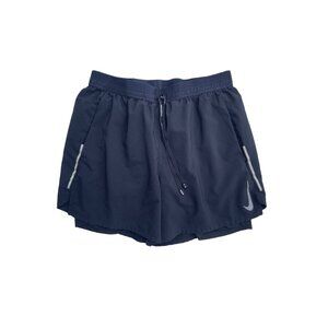 Nike Dri-Fit Women's Medium Med M Black Mesh Cycling lined Running Shorts